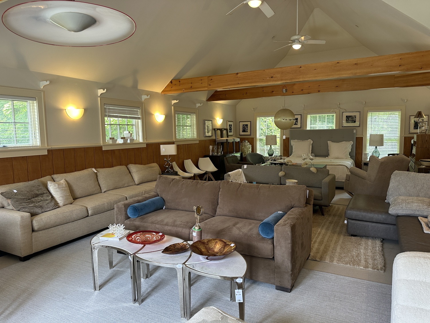 One of the rooms being prepared for the Decorators, Designers, Dealers sale. DAN STARK