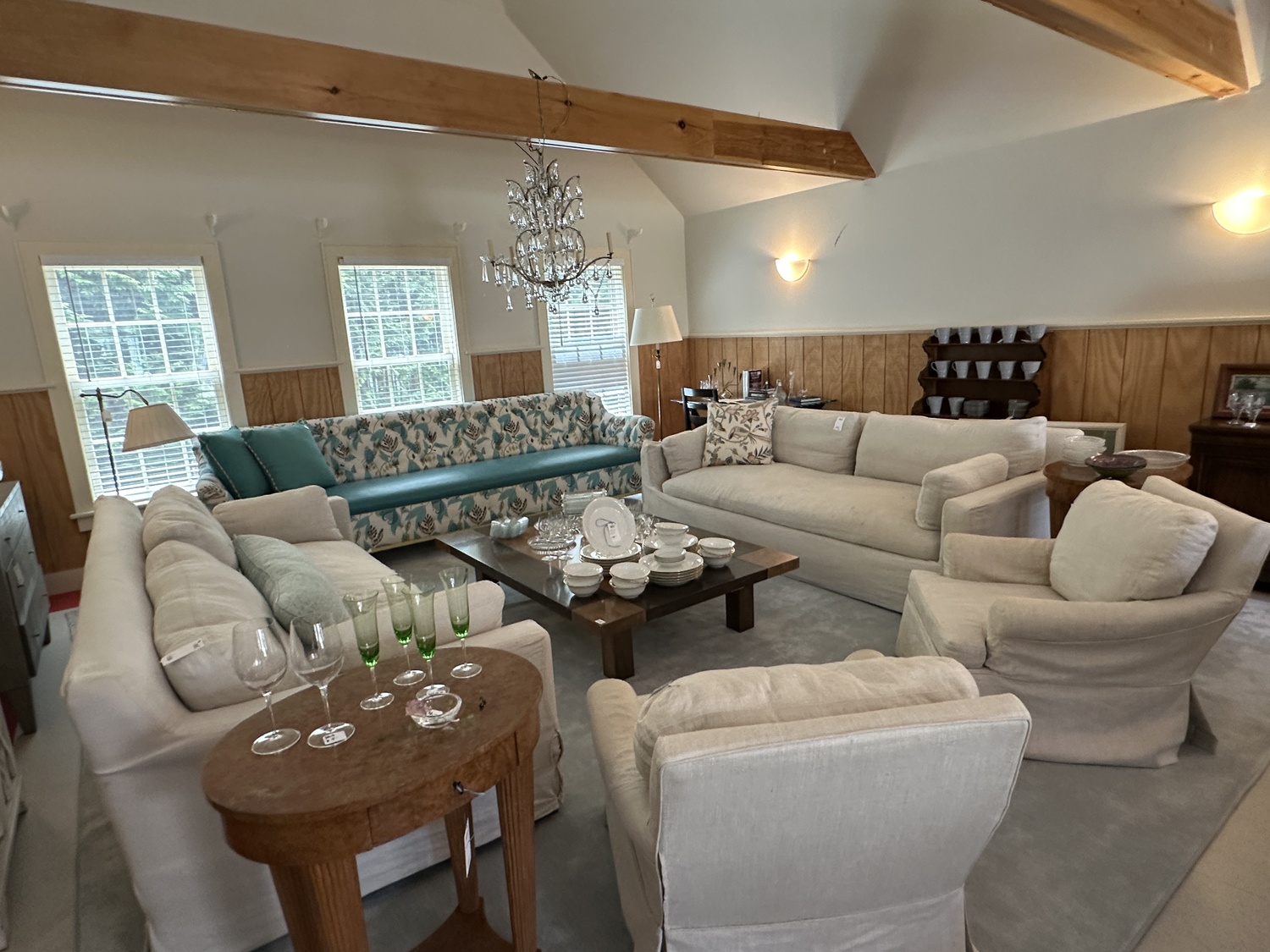 One of the rooms being prepared for the Decorators, Designers, Dealers sale. DAN STARK