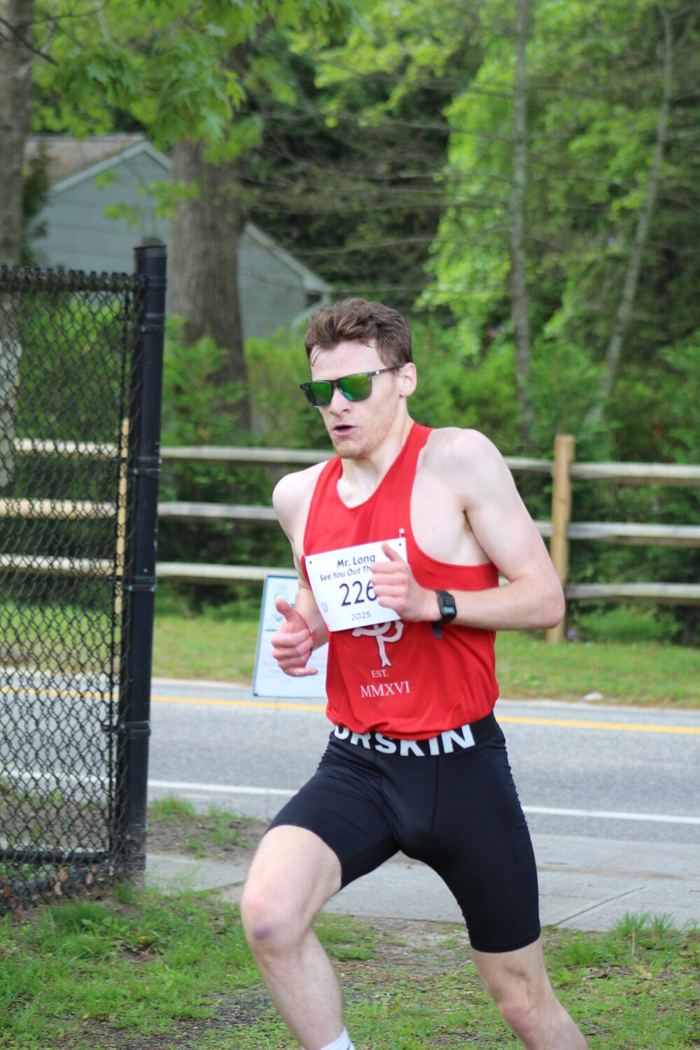 NIck Berglin won the 5K for the third year in a row.  MACKENZIE DAVID