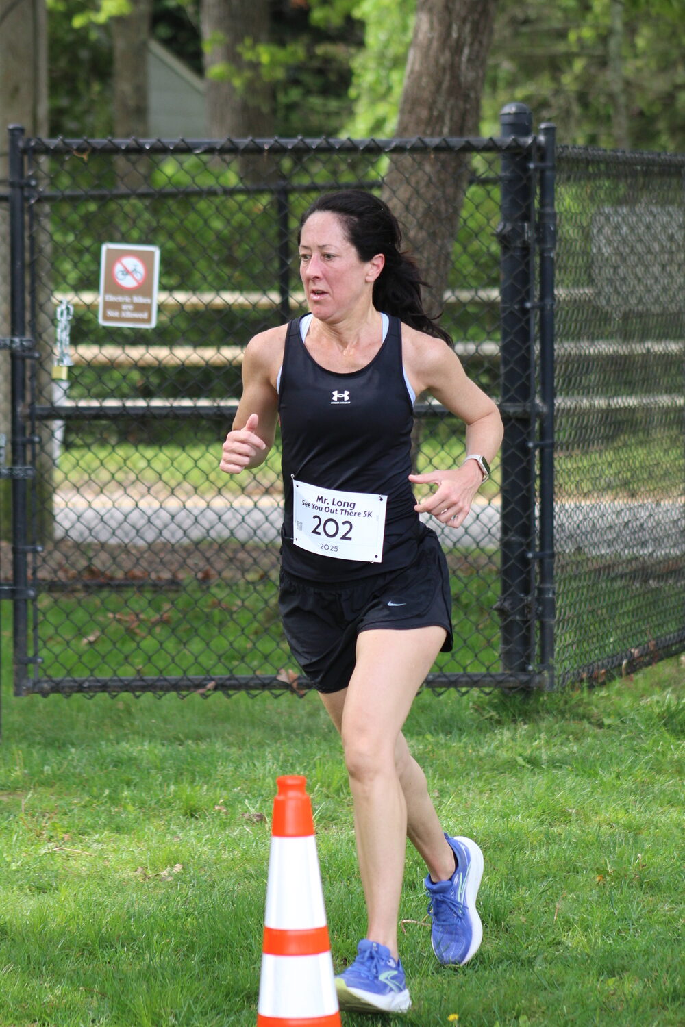 Heather Wright was the female champion of the 5K.  MACKENZIE DAVID