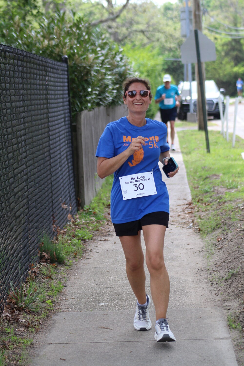 Jessica Stalters, one of the race organizers, takes part in the race.   MACKENZIE DAVID