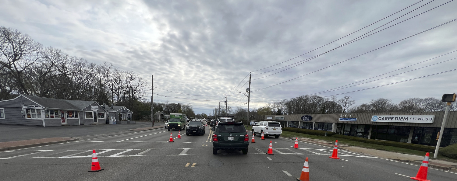 In the wake of the traffic experiment on County Road 39, Highway Superintendent Charles McArdle stated he expects the Town of Southampton will make a formal pitch to Suffolk County to find a way to adopt permanent changes to traffic patterns, possibly through restriping portions of road to mimic the effects of the two-week pilot program.  DANA SHAW