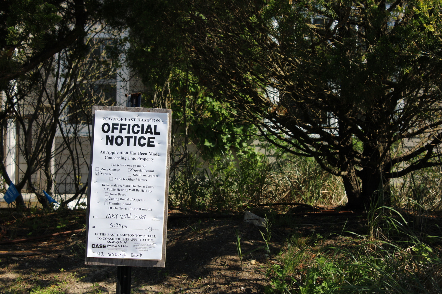 A controversial application to bring a house into compliance with standards set forth by the Federal Emergency Management agency was slated to appear before the East Hampton Town Zoning Board of Appeals on Tuesday, May 20. JACK MOTZ