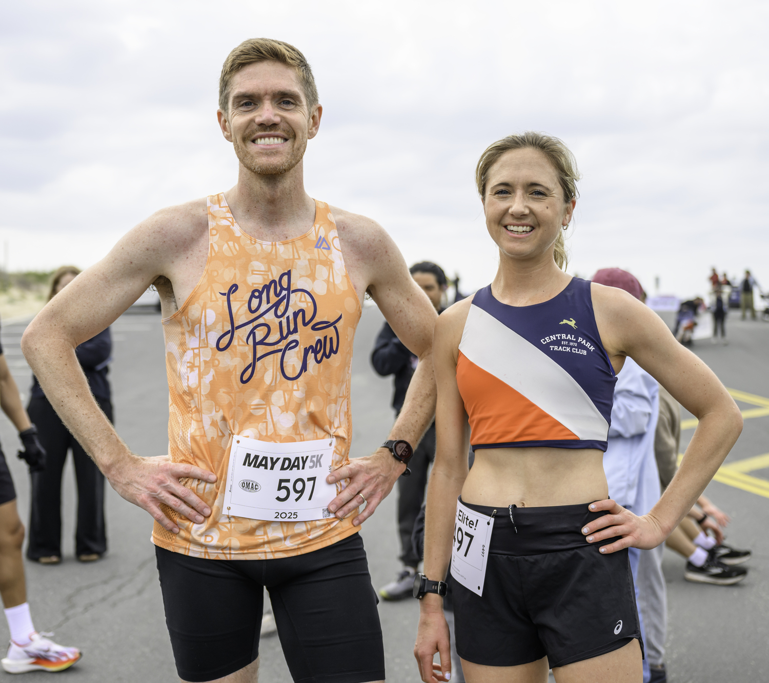 Sunday's winners Tim Lynch and Kira Garry.  MARIANNE BARNETT