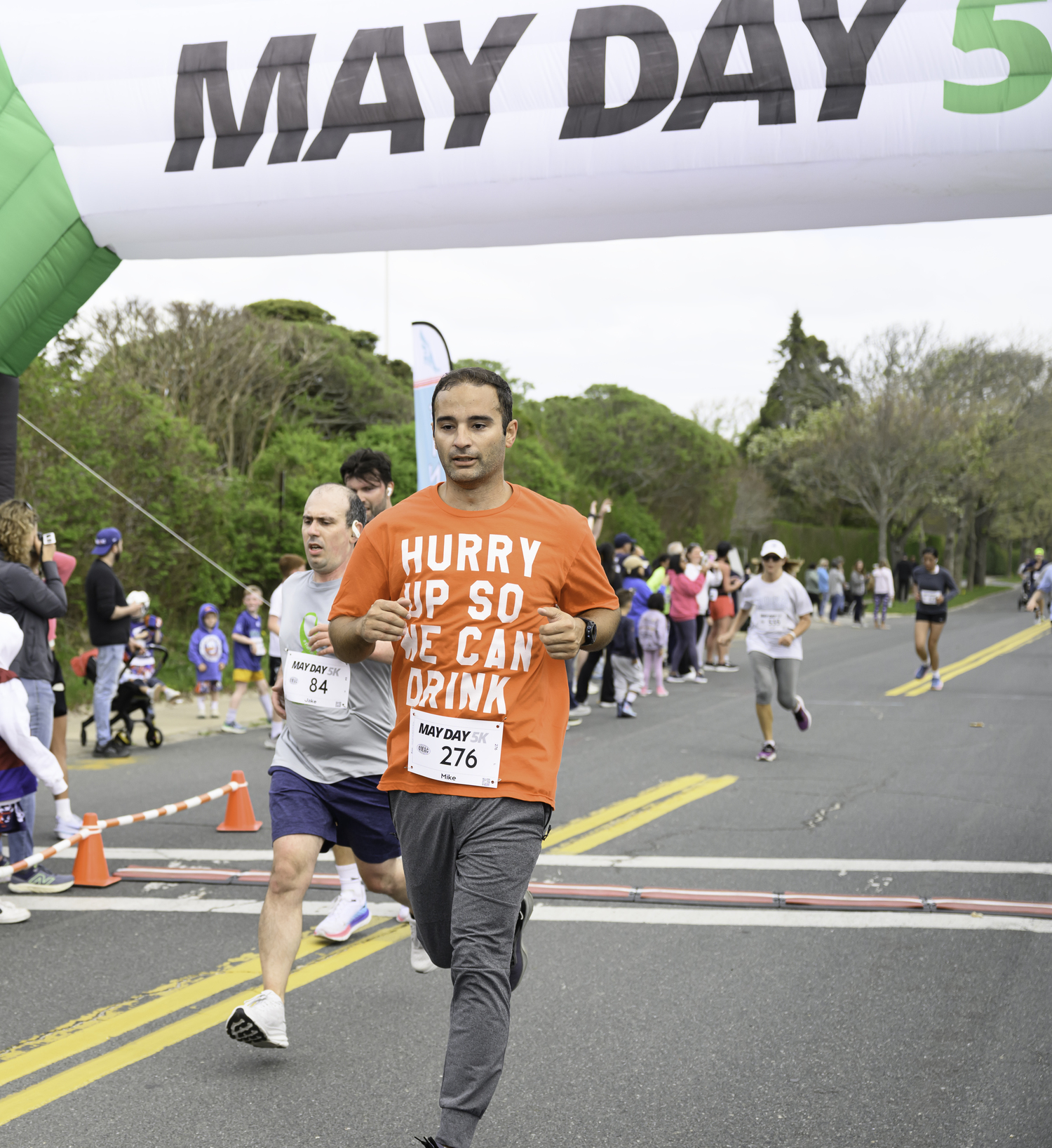 Mike Gomez of East Hampton is ready to go.  MARIANNE BARNETT