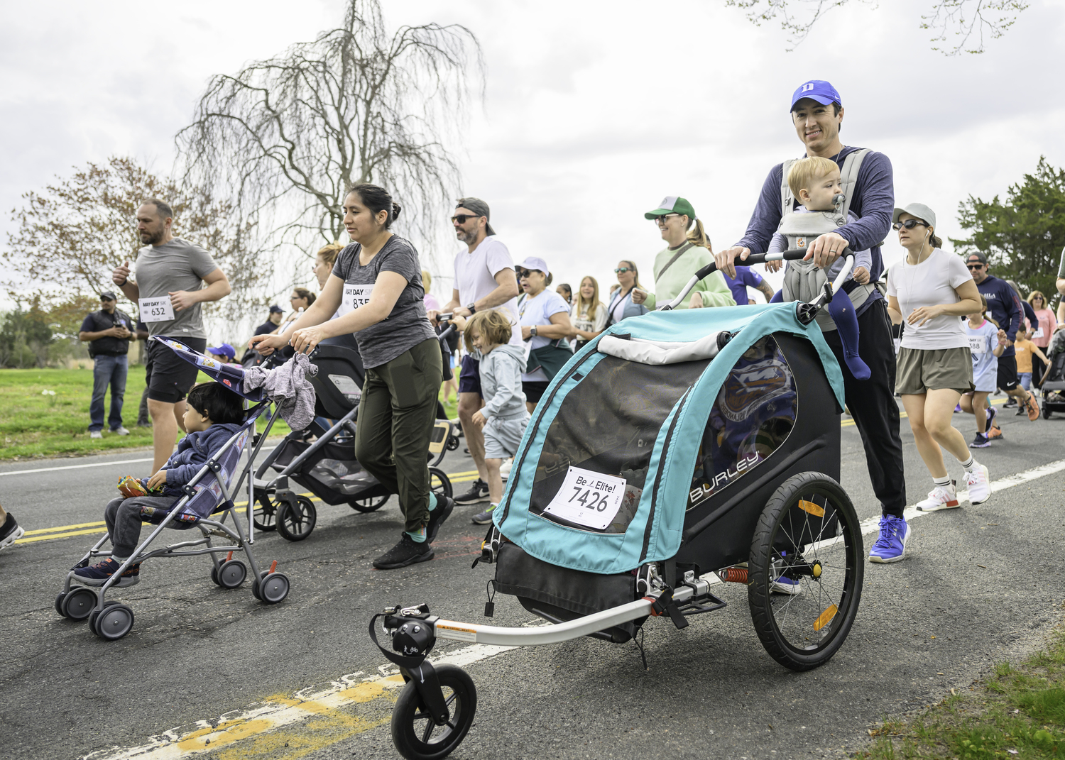 Over 760 participants crossed the finish line of Sunday morning's May Day 5K.   MARIANNE BARNETT