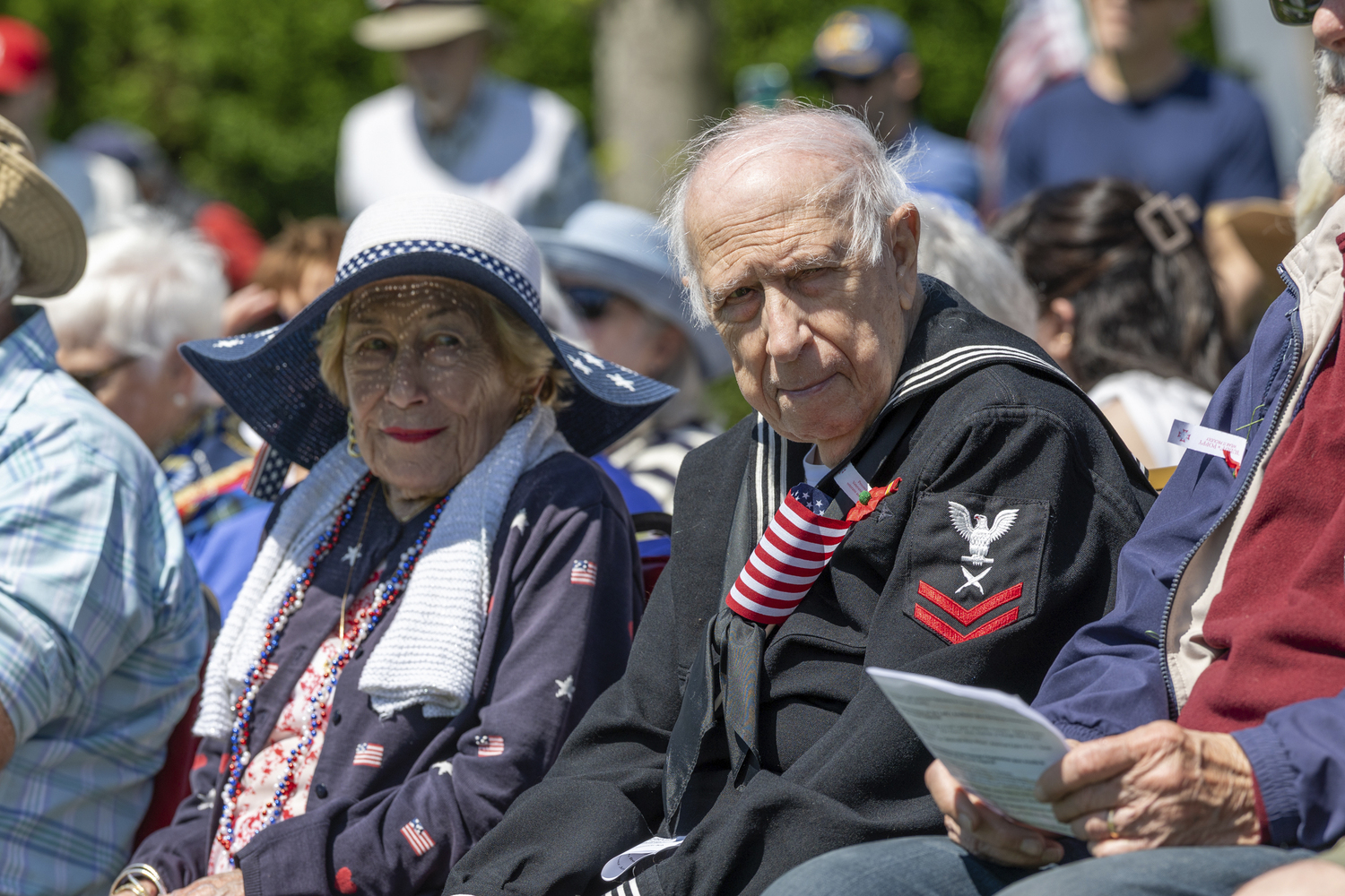 Memorial Day services in Agawam Park on Monday in Southampton Village.   RON ESPOSITO