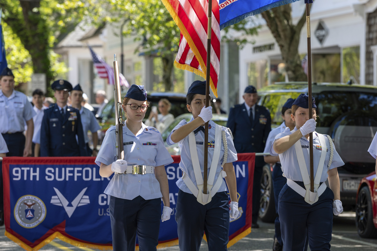 Memorial Day services in Agawam Park on Monday in Southampton Village.   RON ESPOSITO