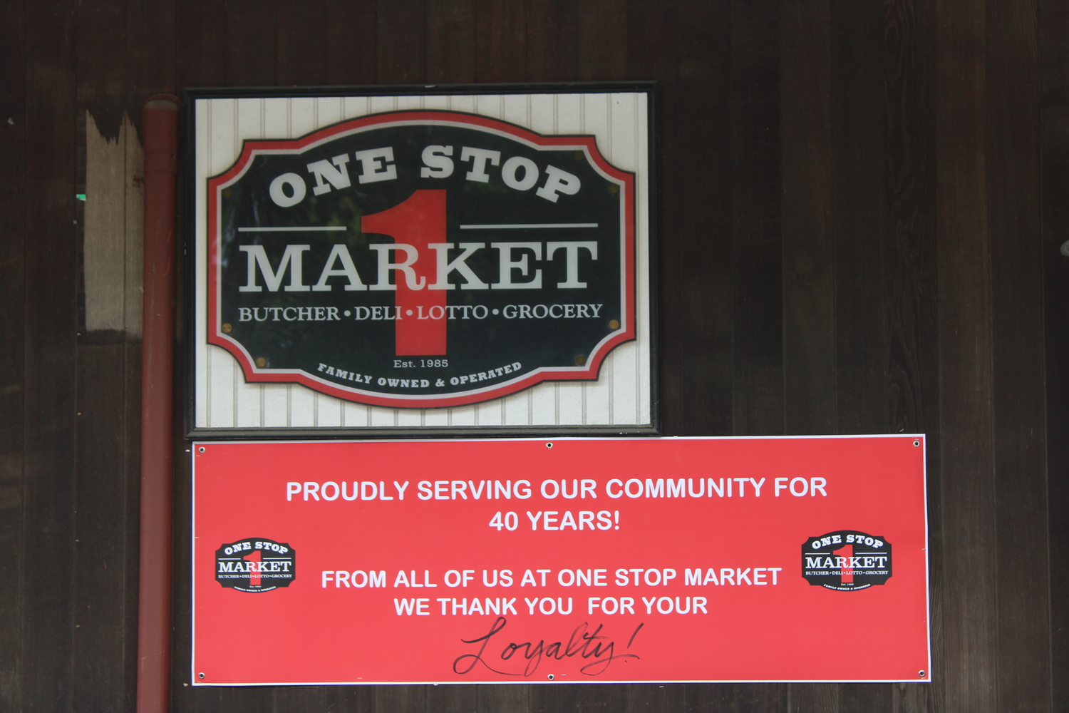 One Stop Market is now 40 years old, and in that time, the convenience store has stayed in the family. Erin Field and Lauren Harrington took over operations from their father, Bill Hall, about ten years ago. JACK MOTZ