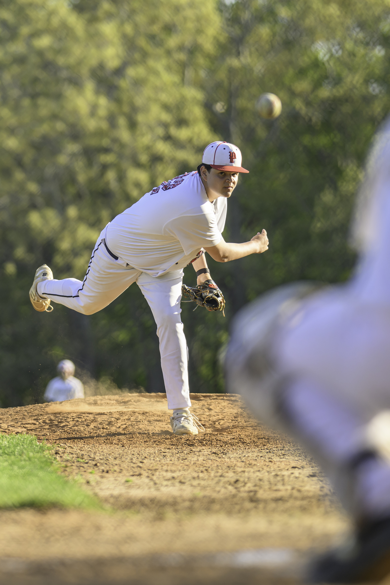 Paul Roesel throws a strike.  MARIANNE BARNETT