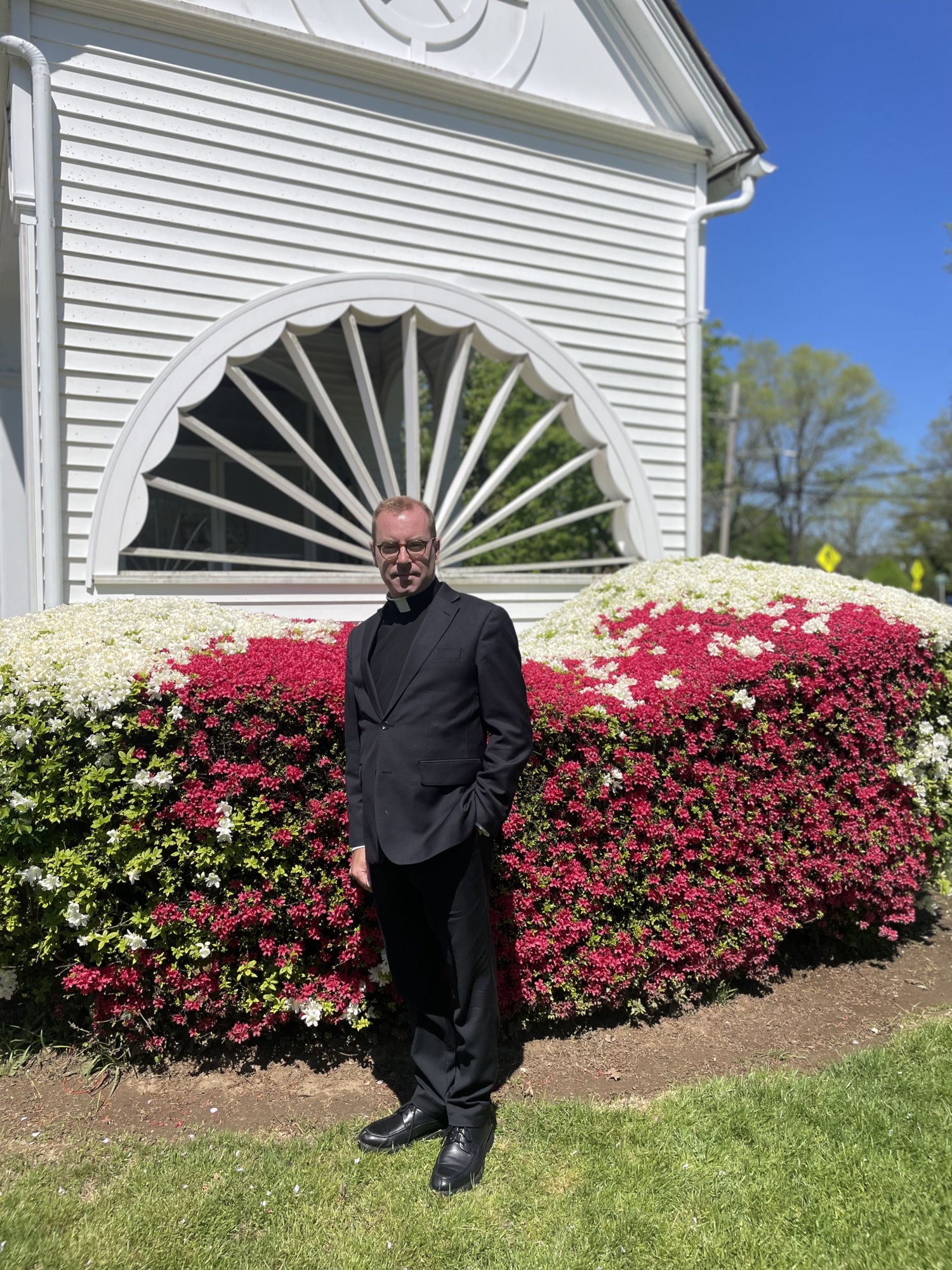 Rev. Ryan Creamer, pastor of Most Holy Trinity Parish in East Hampton.