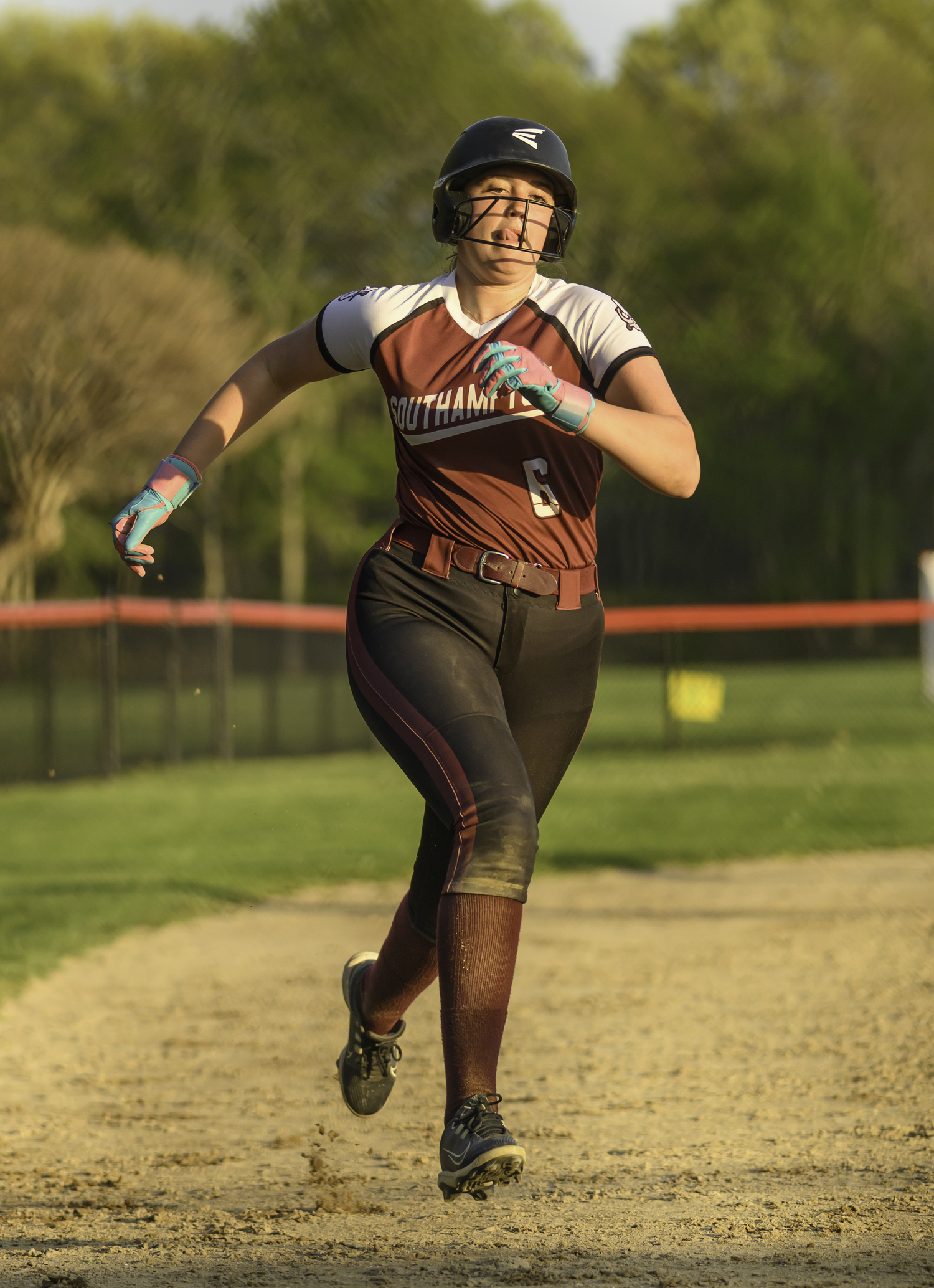 Southampton scored five runs in the last inning, Avery Greene scoring one of them. MARIANNE BARNETT