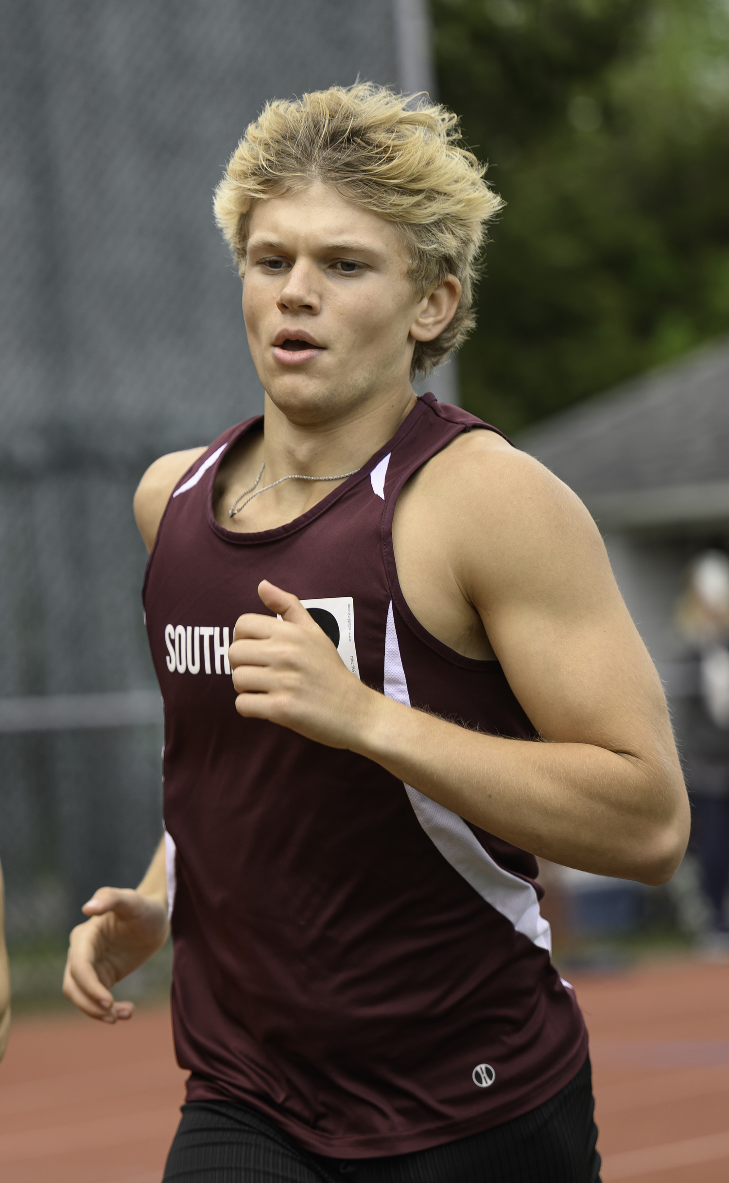 Southampton senior Christian Duggal finished 10th in the 800-meter run.   MARIANNE BARNETT