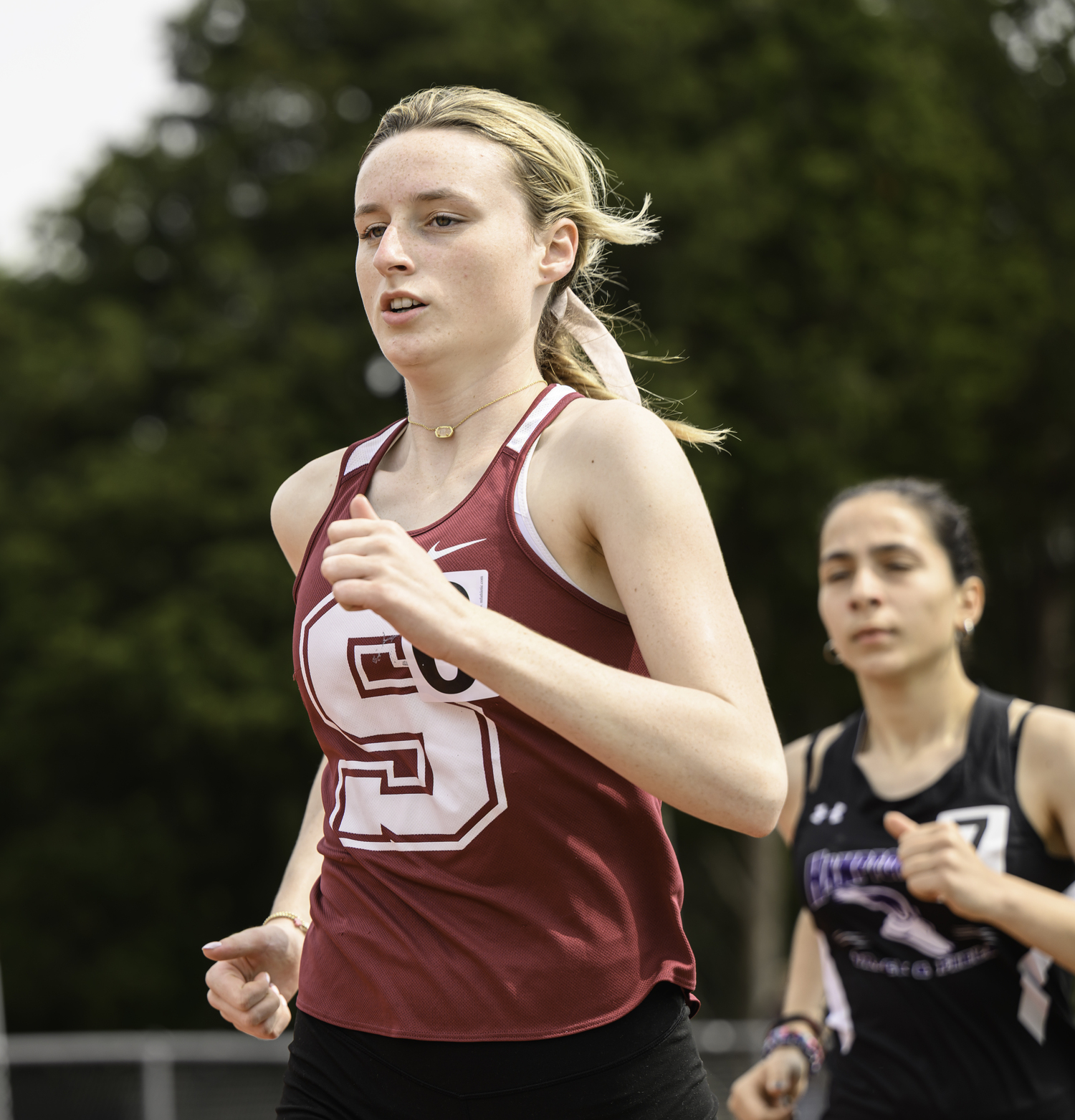 Southampton's Hayden Gilmartin in the 1,500-mete race.   MARIANNE BARNETT