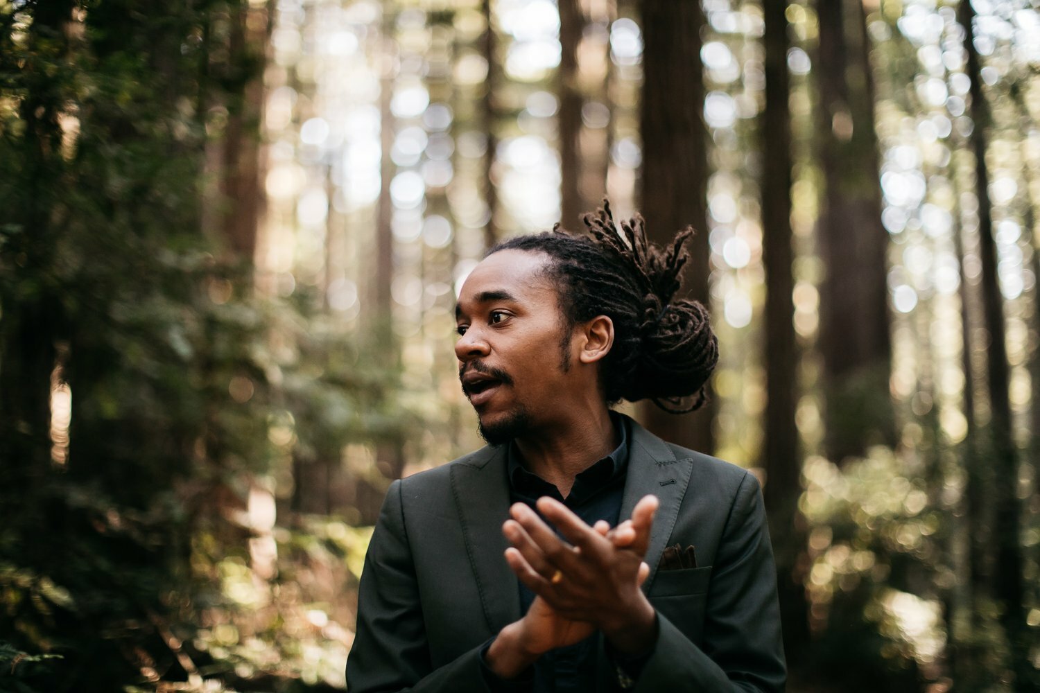 Kazemde George Trio performs at The Arts Center at Duck Creek on July 31. KIRSTEN NOELLE