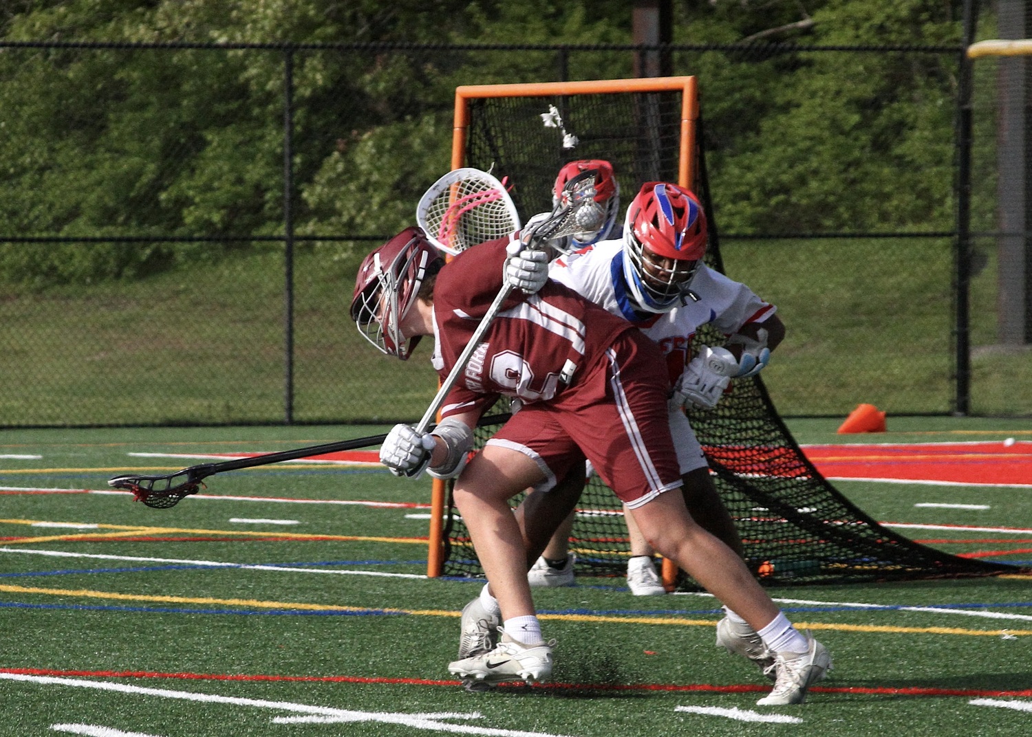 East Hampton sophomore James Corwin tries to create space to get a shot off. DESIRÉE KEEGAN