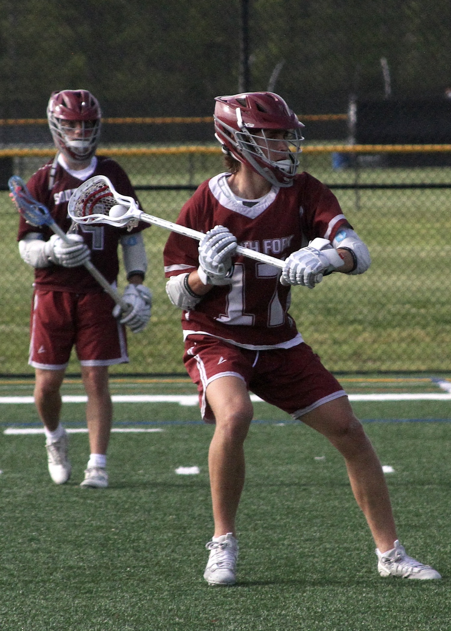 East Hampton sophomore Zane Karoussos looks to make a play. DESIRÉE KEEGAN