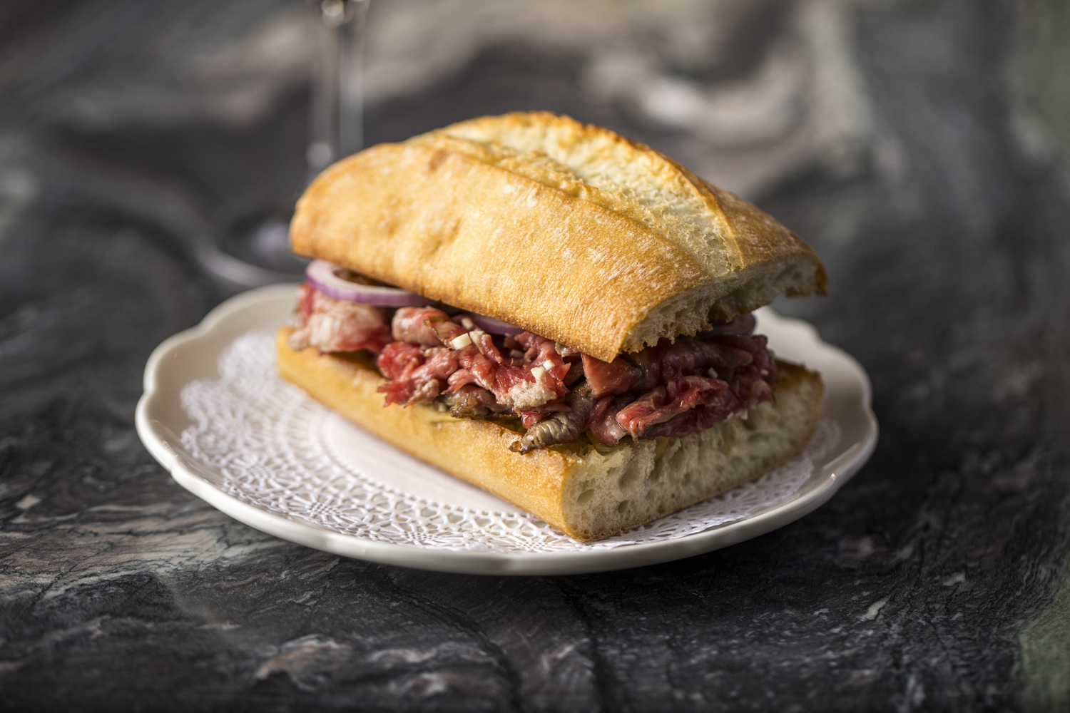 The Tusk Bar's Wagyu steak sandwich. ERIC MEDSKER
