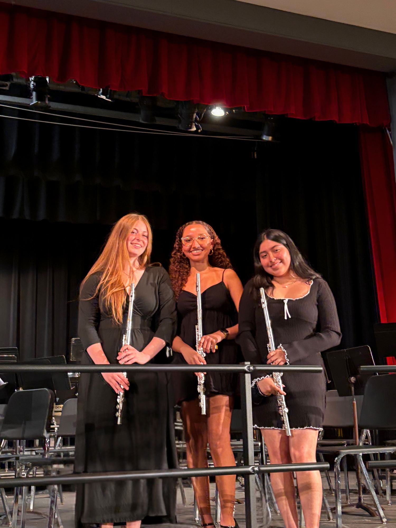 Seniors Mackenzie Lenahan, Ava Poblete Middle and Camila Tacuri at the Spring Concert. Bradley Rodriguez photo