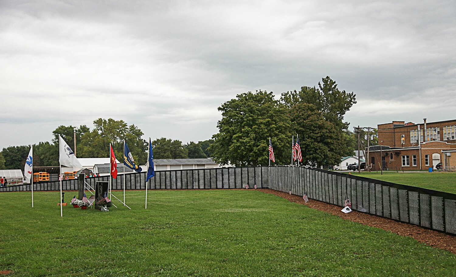 Doc Russo travels around the eastern half of the country with a replica of the Vietnam Veterans Memorial in tow. For Memorial Day weekend, he will be at the American Legion in Amagansett. He plans to arrive from Florida on Thursday, May 22. COURTESY DOC RUSSO