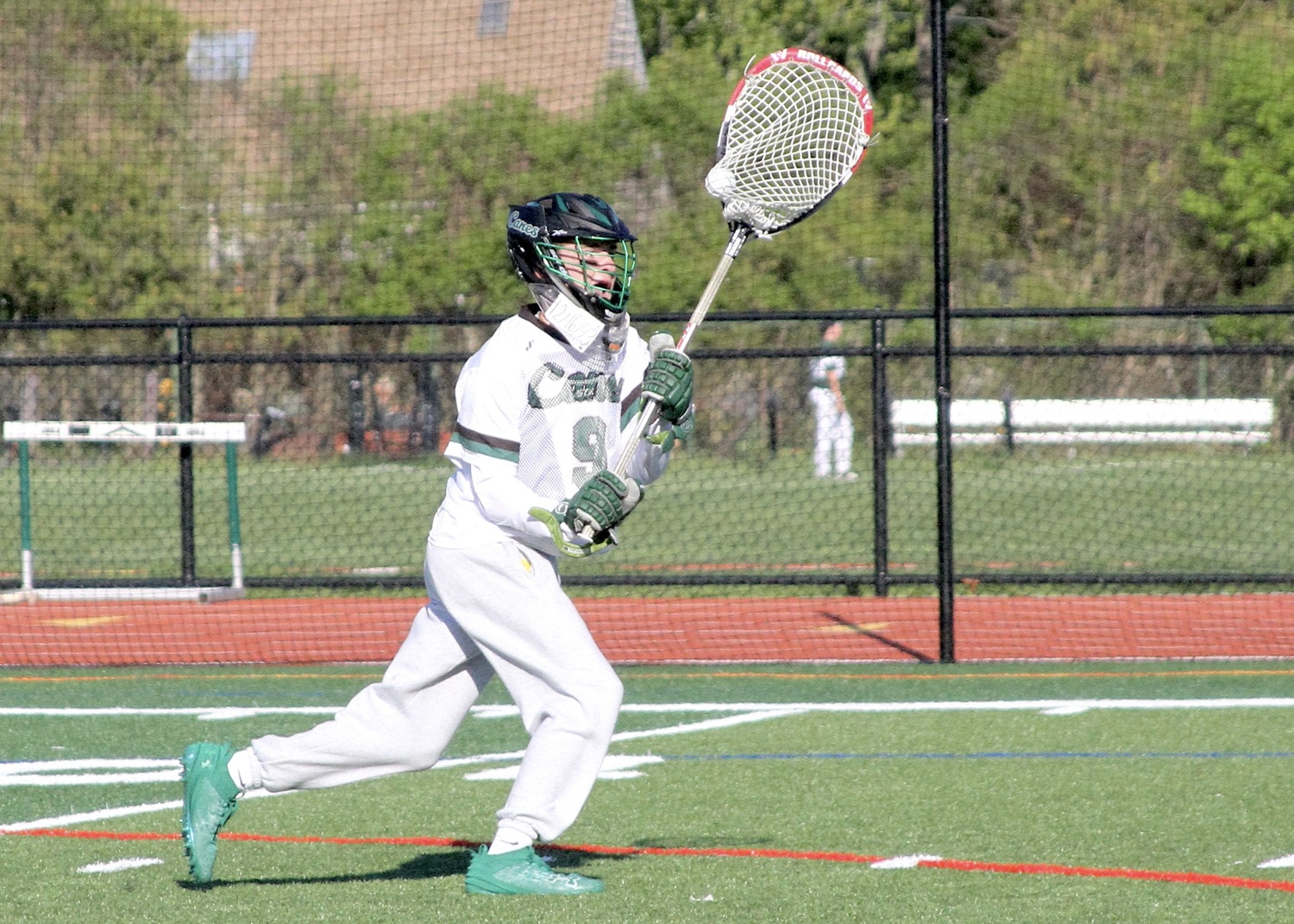 Senior Charlie Beasley carries the ball into play. DESIRÉE KEEGAN