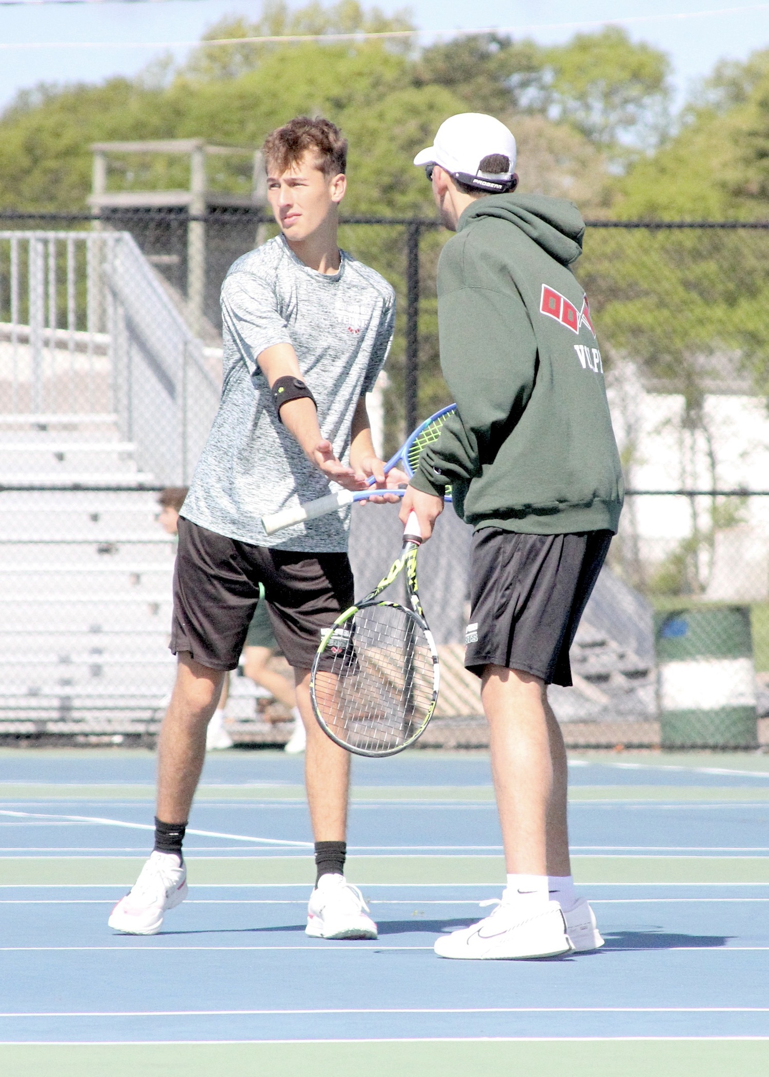 Junior Bryce Groth, left, and senior Giancarlo Volpe. DESIRÉE KEEGAN