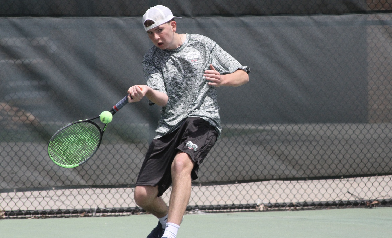 Sophomore David Meyers rallies. DESIRÉE KEEGAN