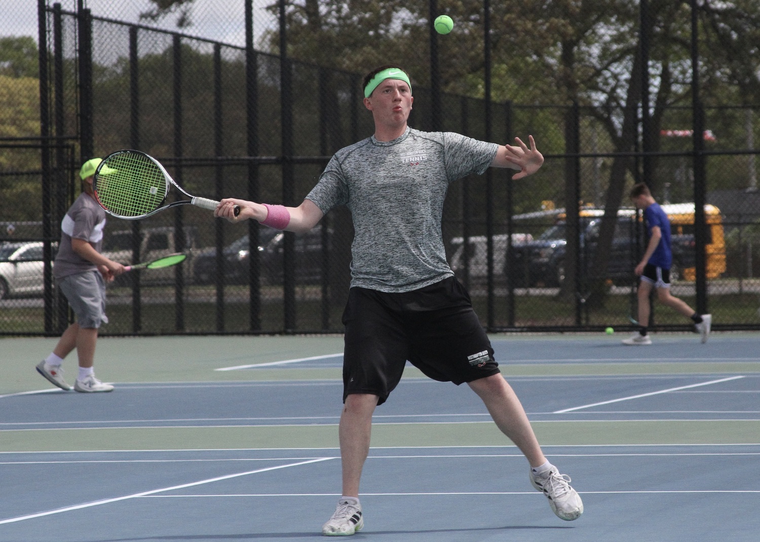 Senior Matt Moran waits for the ball. DESIRÉE KEEGAN