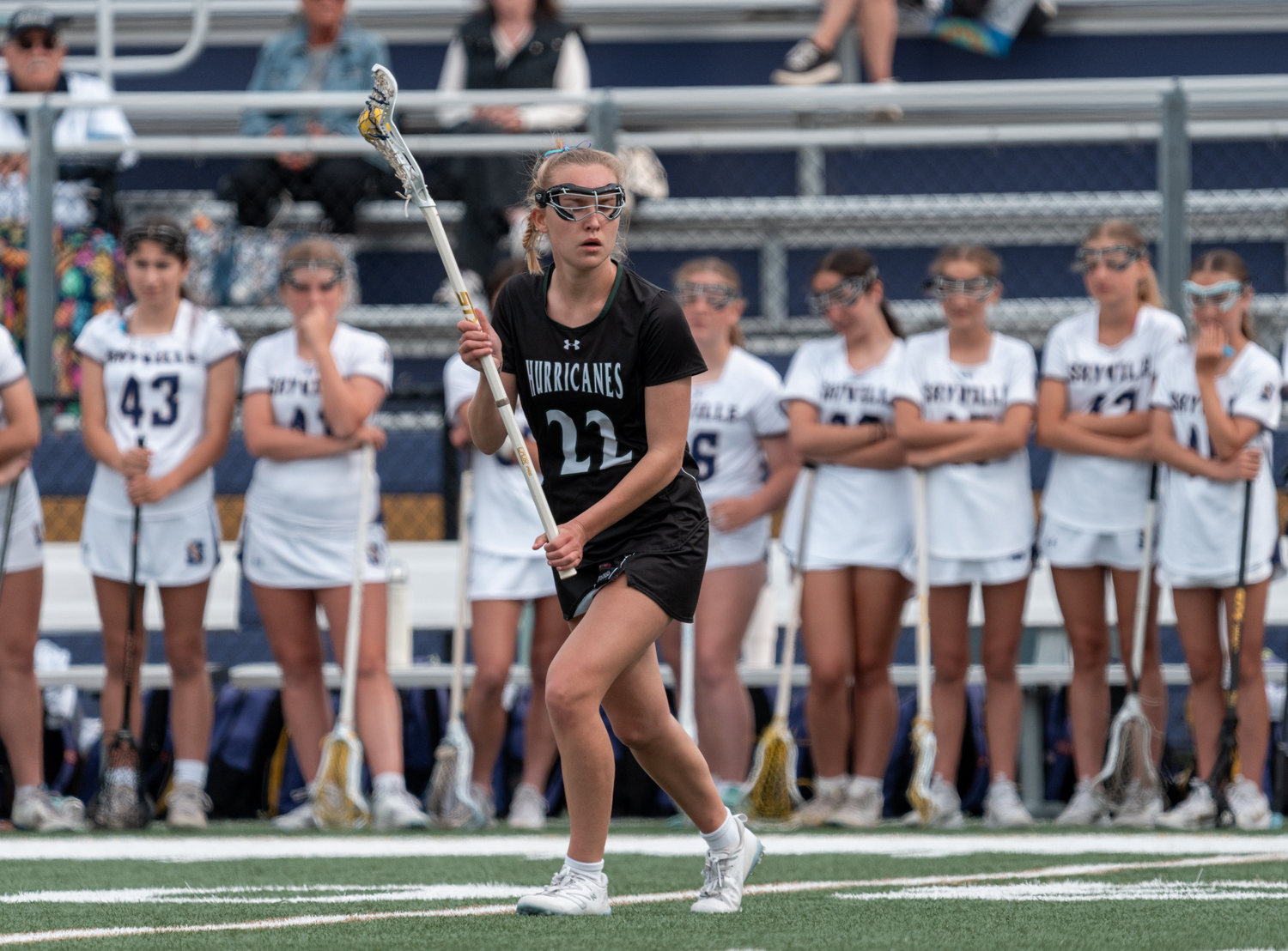 Junior midfielder Maiya Boughal recorded a hat trick. RON ESPOSITO