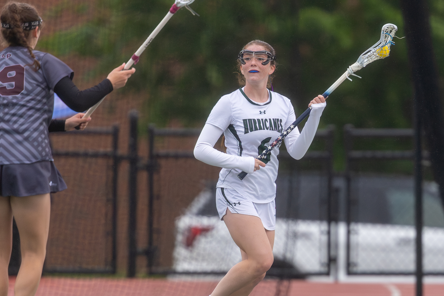 Sophomore attack Tierney McEntee looks to make a play. RON ESPOSITO