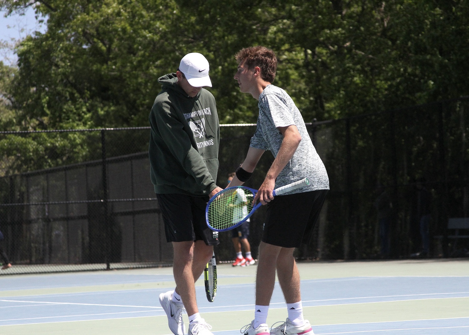 Senior Giancarlo Volpe and junior Bryce Groth. DESIRÉE KEEGAN