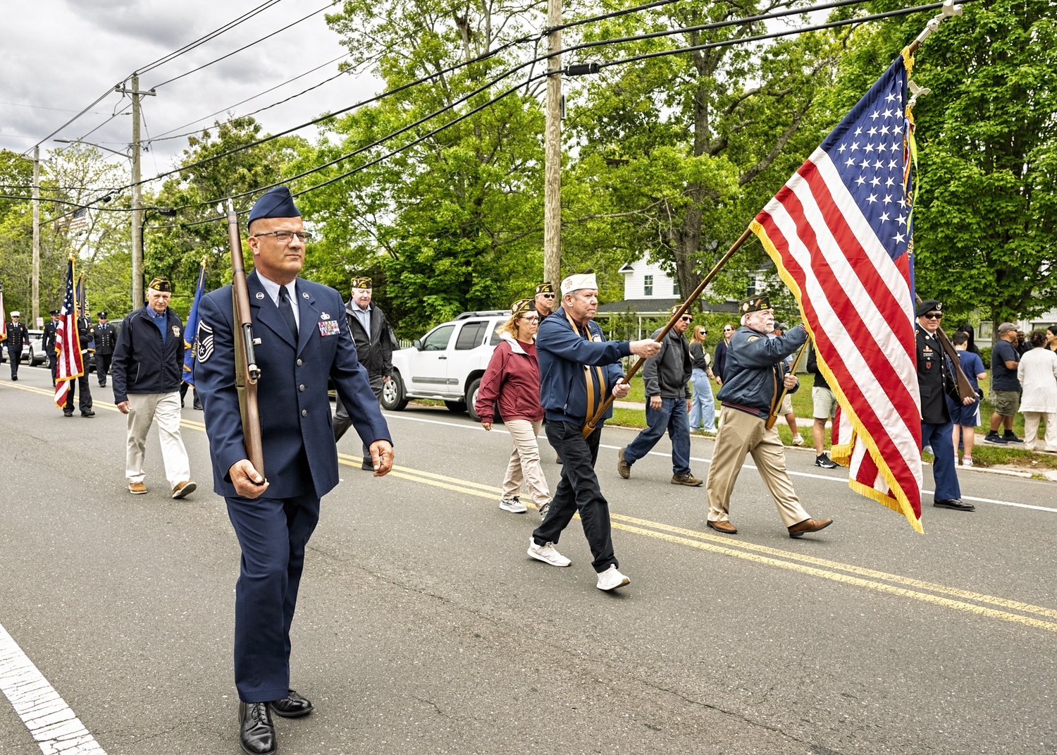 The East Quogue Fire Department Memorial Day parade on Sunday afternoon. COURTESY WESTHAMPTON BEACH FIRE DEPARTMENT
