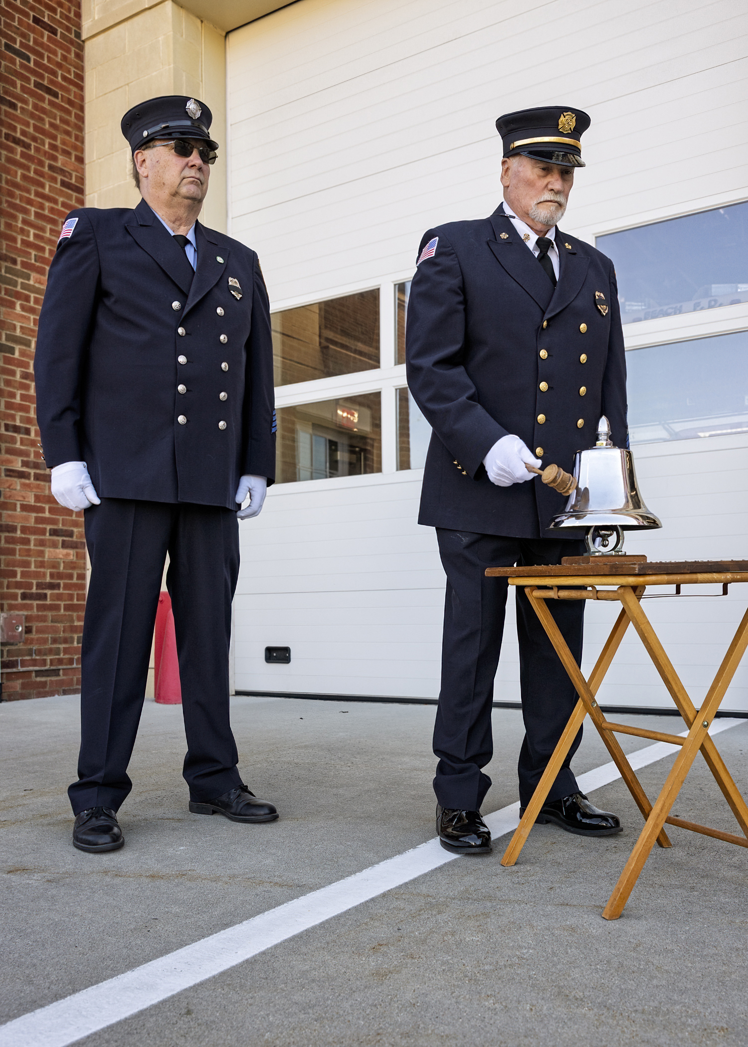 The Westhampton Beach Fire Department Memorial Day service on Monday.