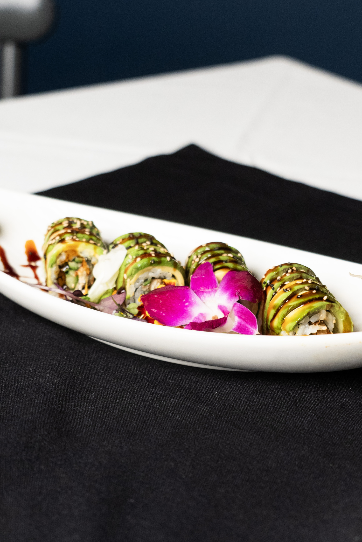 Zokkon's Japanese dishes are now available for diners at The Clubhouse Hamptons. MINSKOFF STUDIOS