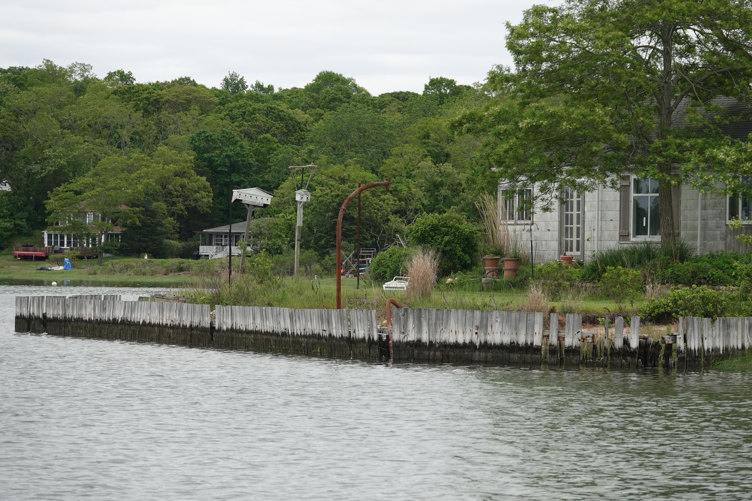 The Southampton Town Trustees have banned the use of chemically treated wood in town waters for more than 20 years. Some members of the board have wondered if the total ban is necessary after alternative, mostly imported from overseas, have proven less durable than the domestic treated wood. MICHAEL WRIGHT