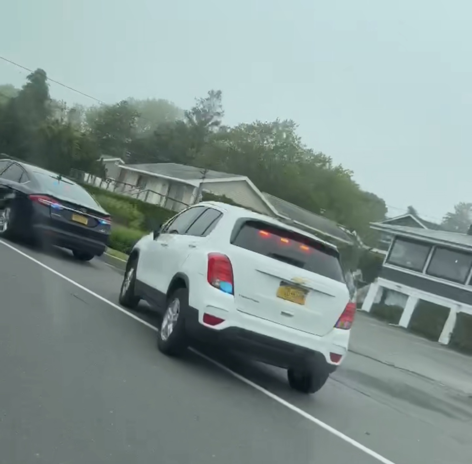 Agents believed to have been from U.S. Immigration and Customs Enforcement pulled over a vehicle on Montauk Highway in Hampton Bays on Friday.