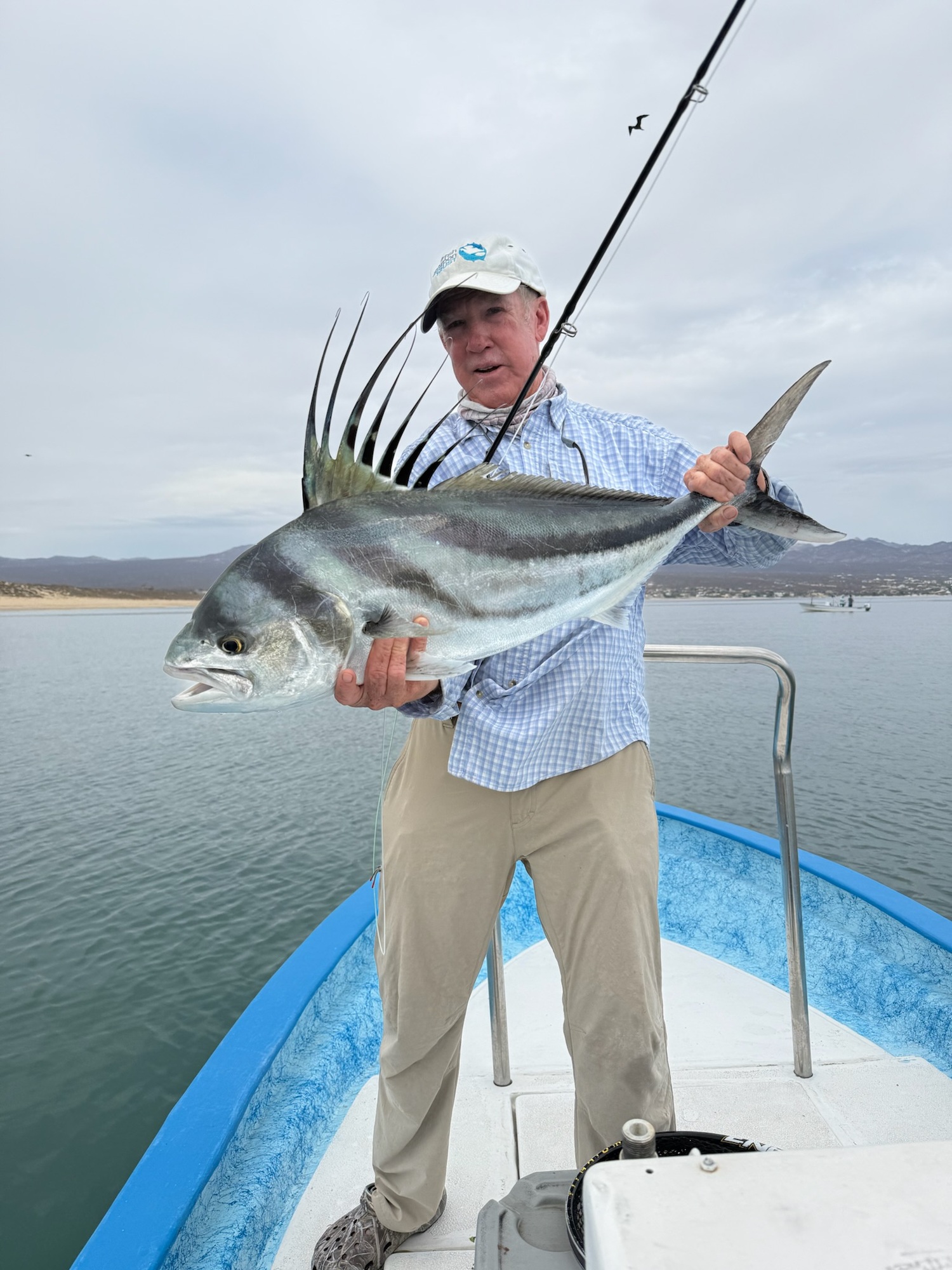 Capt. Paul Dixon was along for a Rise Fishing Company hosted trip to Mexico last week where they put their Rise fly rods to the test on a lot of big roosterfish like this one.