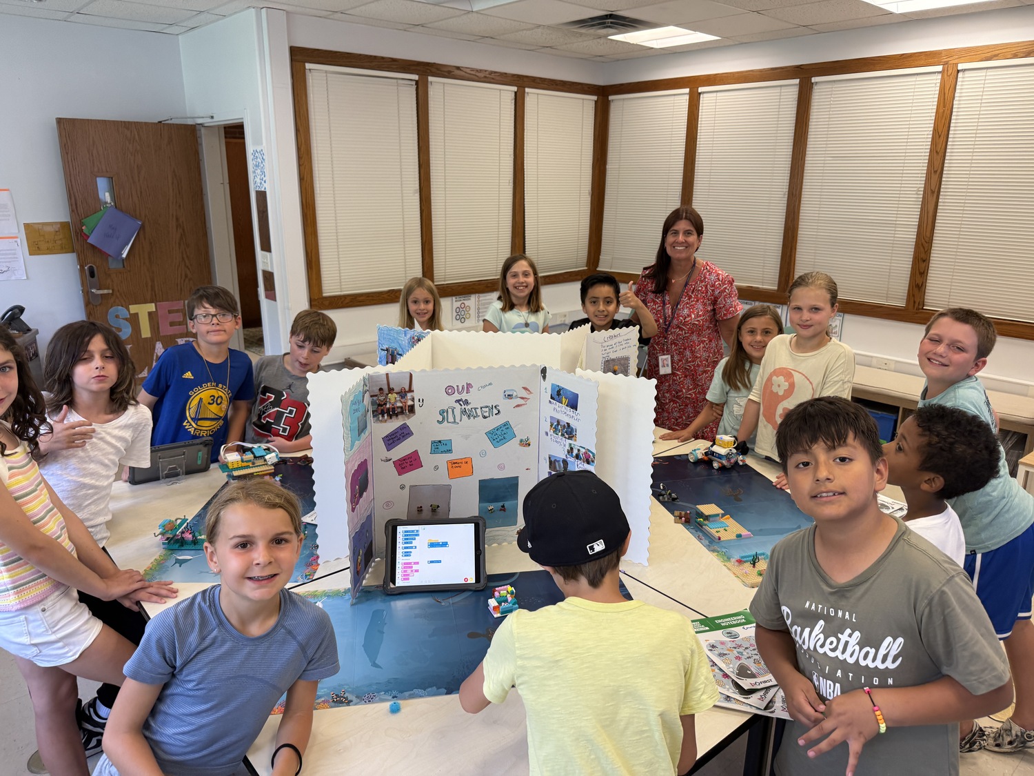 Amagansett School students in kindergarten through sixth grade celebrated a successful inaugural year of a new STEM program. With a focus on problem-solving, teamwork, coding, and the engineering design process, students learned about STEM concepts while applying them in this year’s FIRST Lego League 
