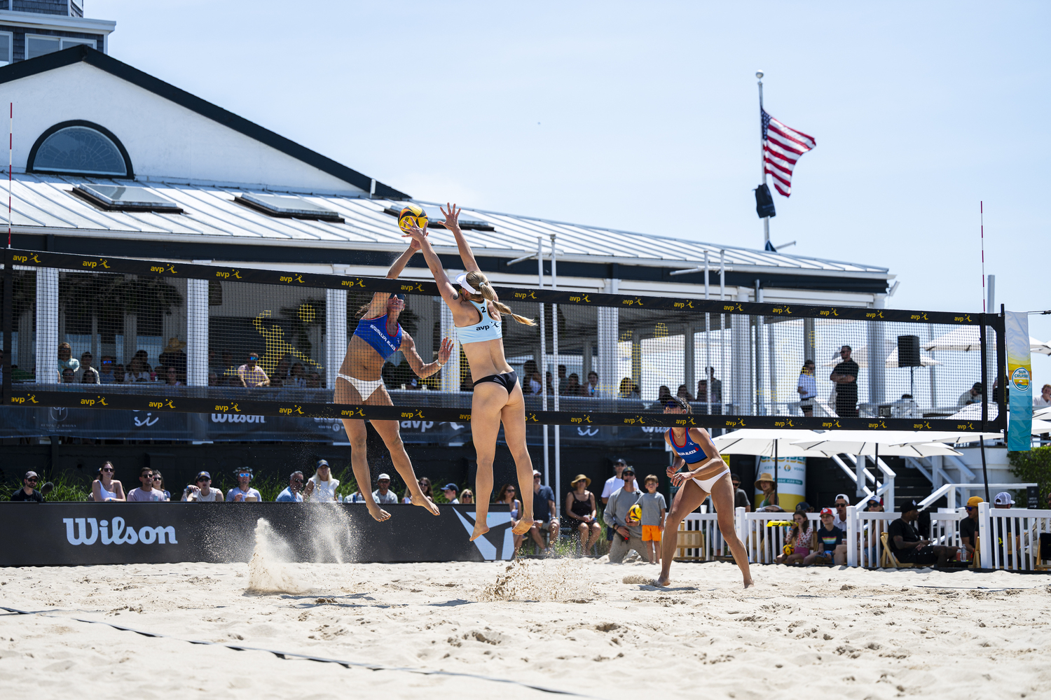 EHP Resort & Marina in East Hampton hosted the AVP beach volleyball league this past Saturday and Sunday.  BRYAN MALLOCH