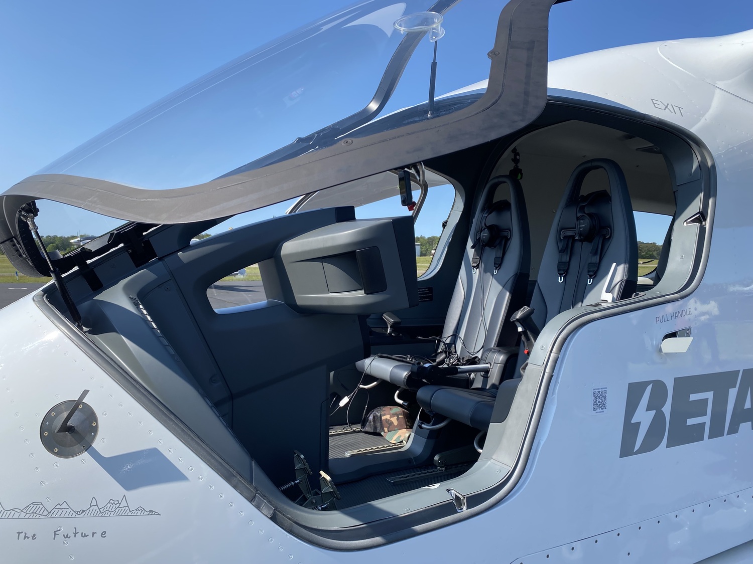 Blade and Beta Technologies took off in the first electric test flight to leave from East Hampton Airport. The aircraft was bound for JFK International Airport. The electric aircraft is essentially inaudible from the ground. JACK MOTZ