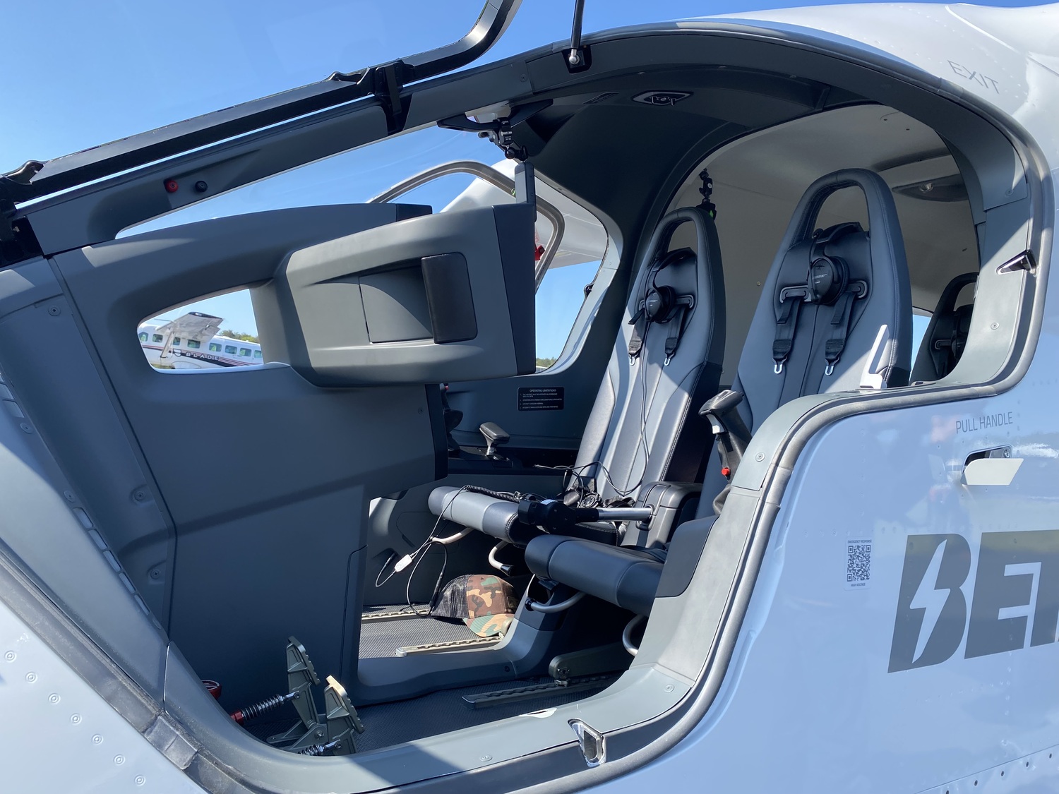 Blade and Beta Technologies took off in the first electric test flight to leave from East Hampton Airport. The aircraft was bound for JFK International Airport. The electric aircraft is essentially inaudible from the ground. JACK MOTZ
