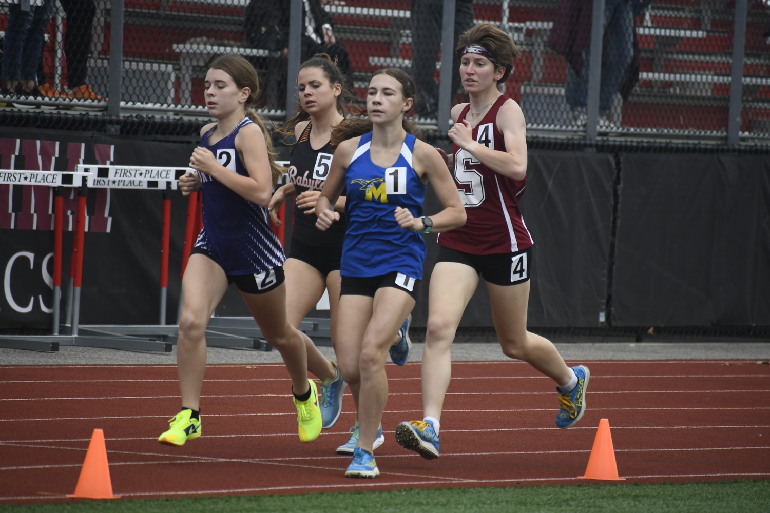 Lili Telvi in the 1,500-meter race.  DREW BUDD