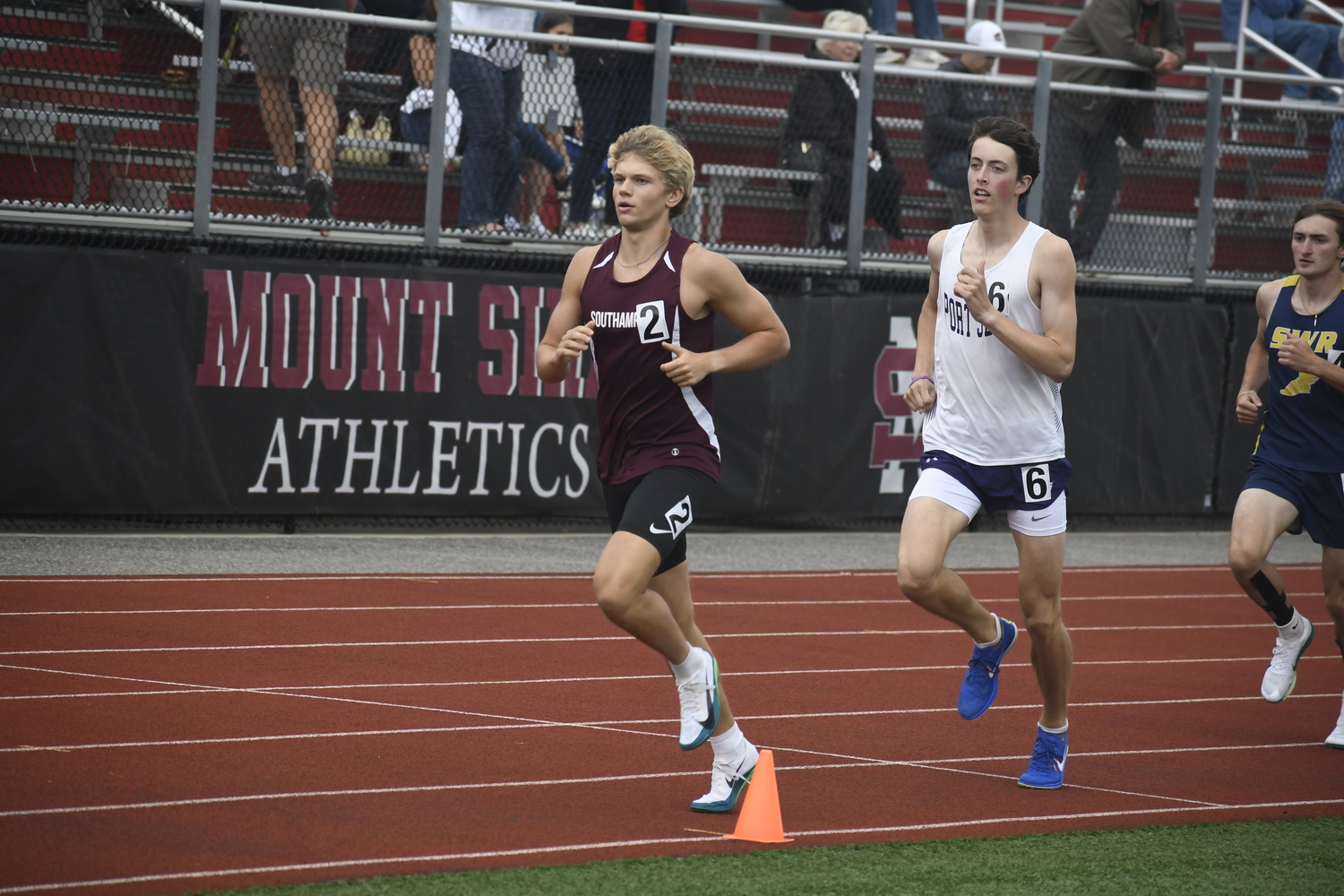 Christian Duggal finished third in the 1,600-mete race.   DREW BUDD