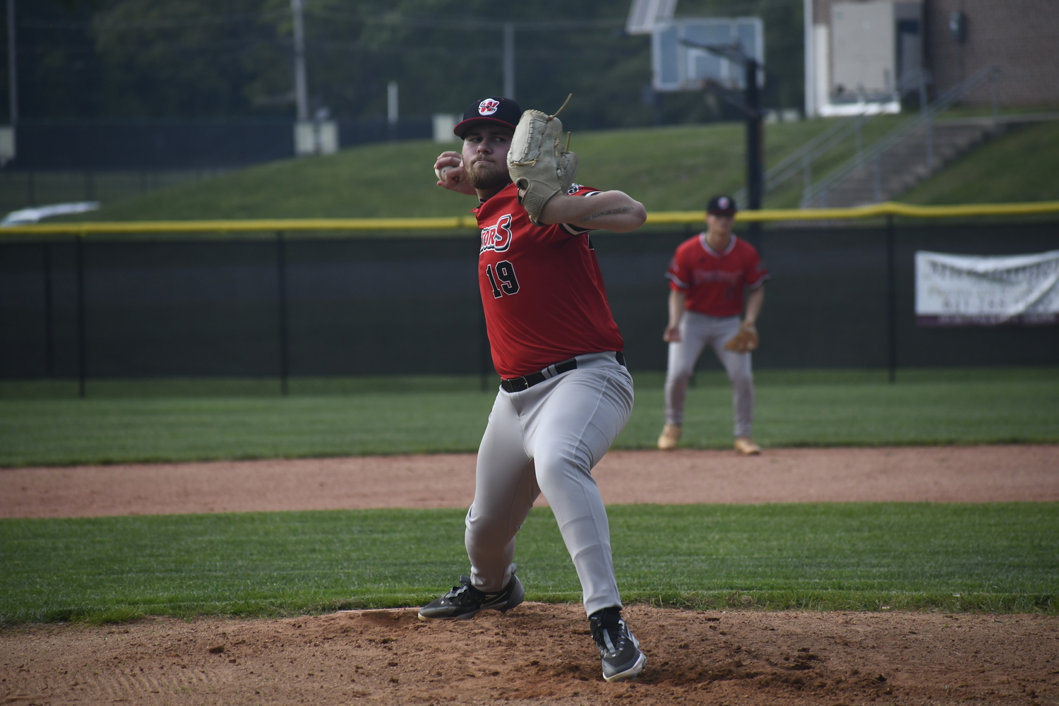 C.J. Forman (Adelphi) got the start in the season opener on Thursday, June 12.  DREW BUDD