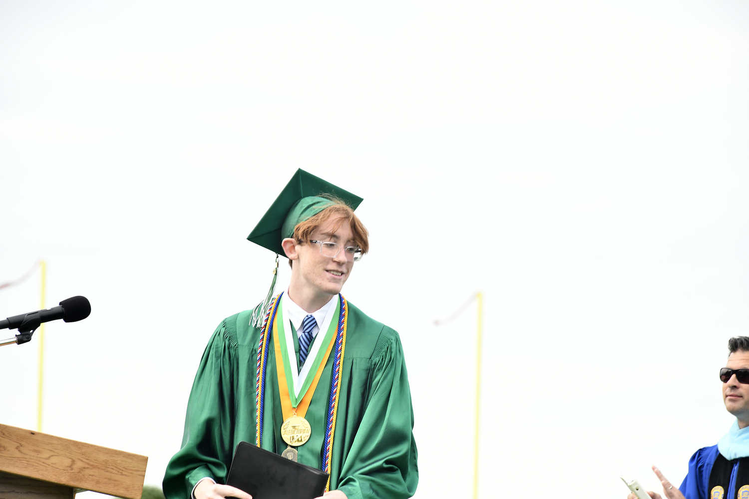Westhampton Bach High School Valedictorian Nicholas Borruso.   DANA SHAW