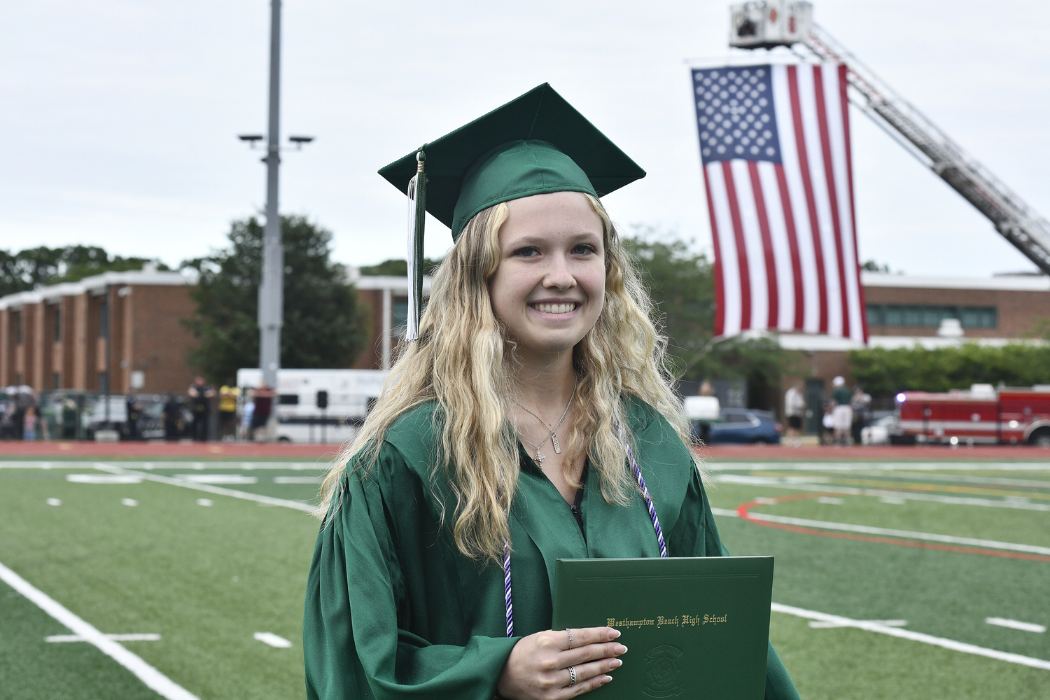 Westhampton Beach High School graduate Hanna Glover.  DANA SHAW