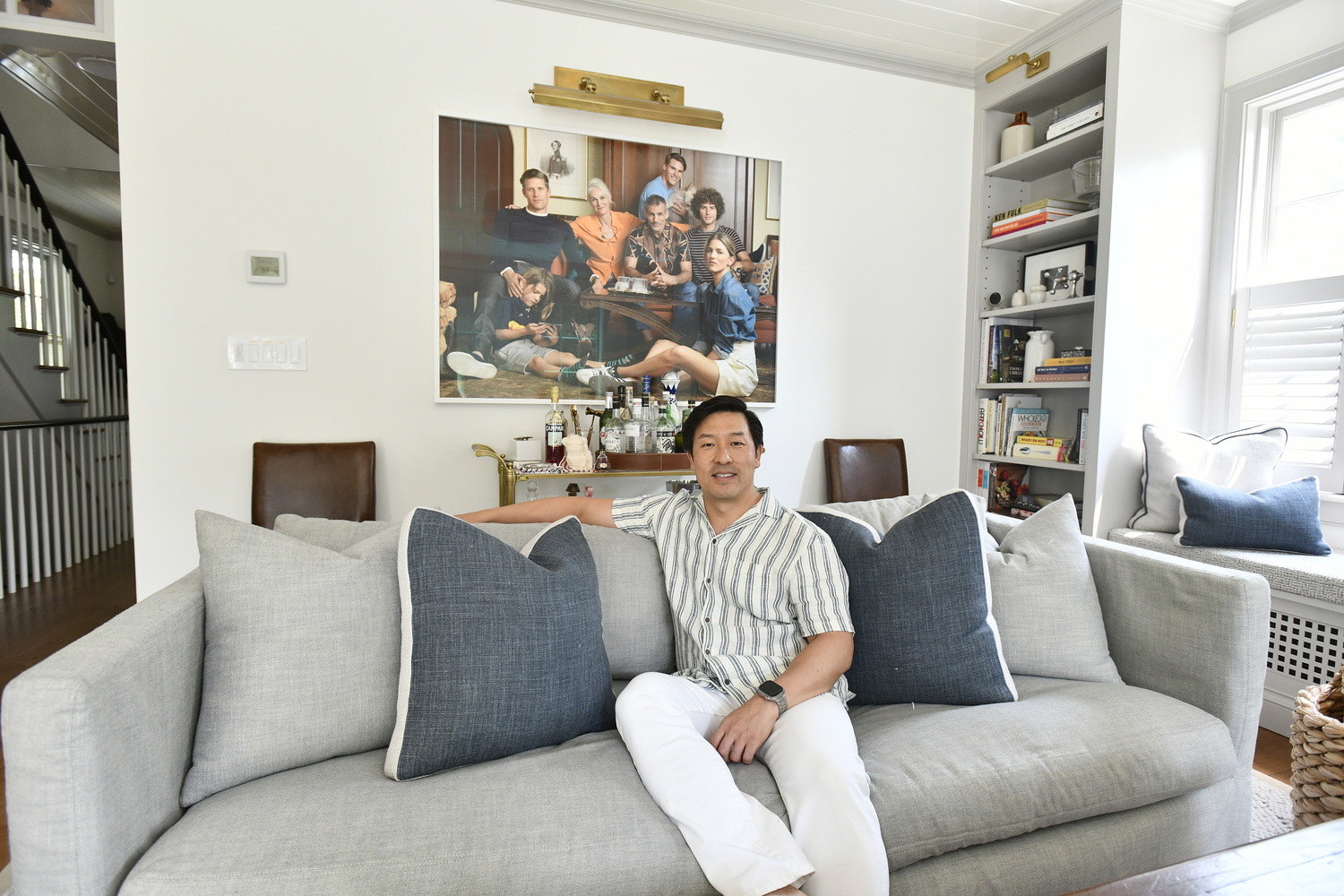 Peter Kahng in his Sag Harbor residence.  DANA SHAW