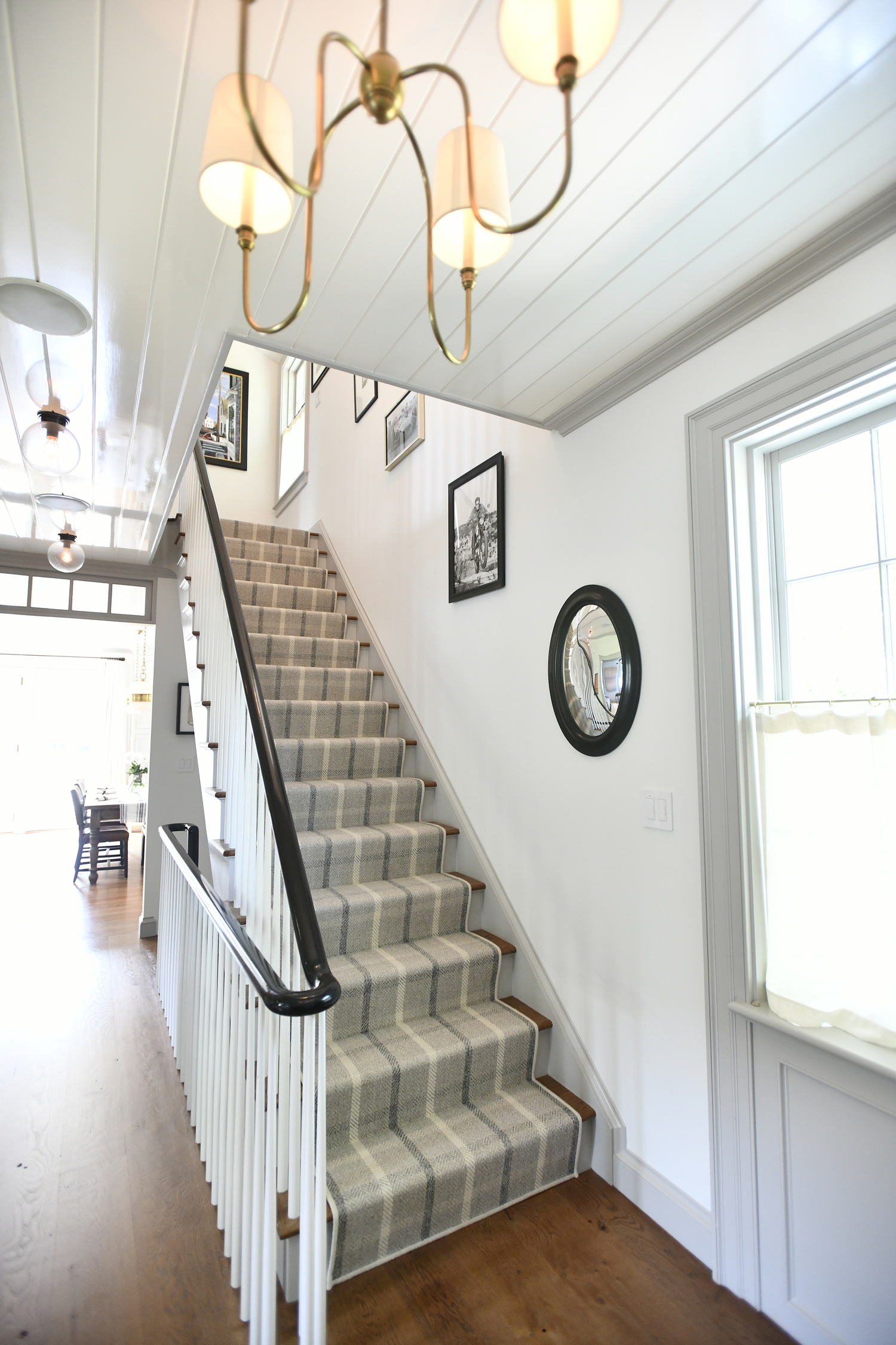 The staircase to the second floor.  DANA SHAW