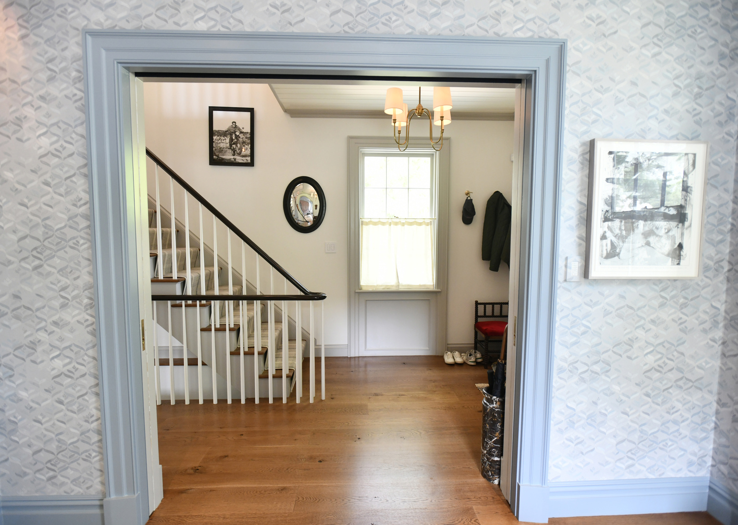 A view of the entryway from the home office.  DANA SHAW