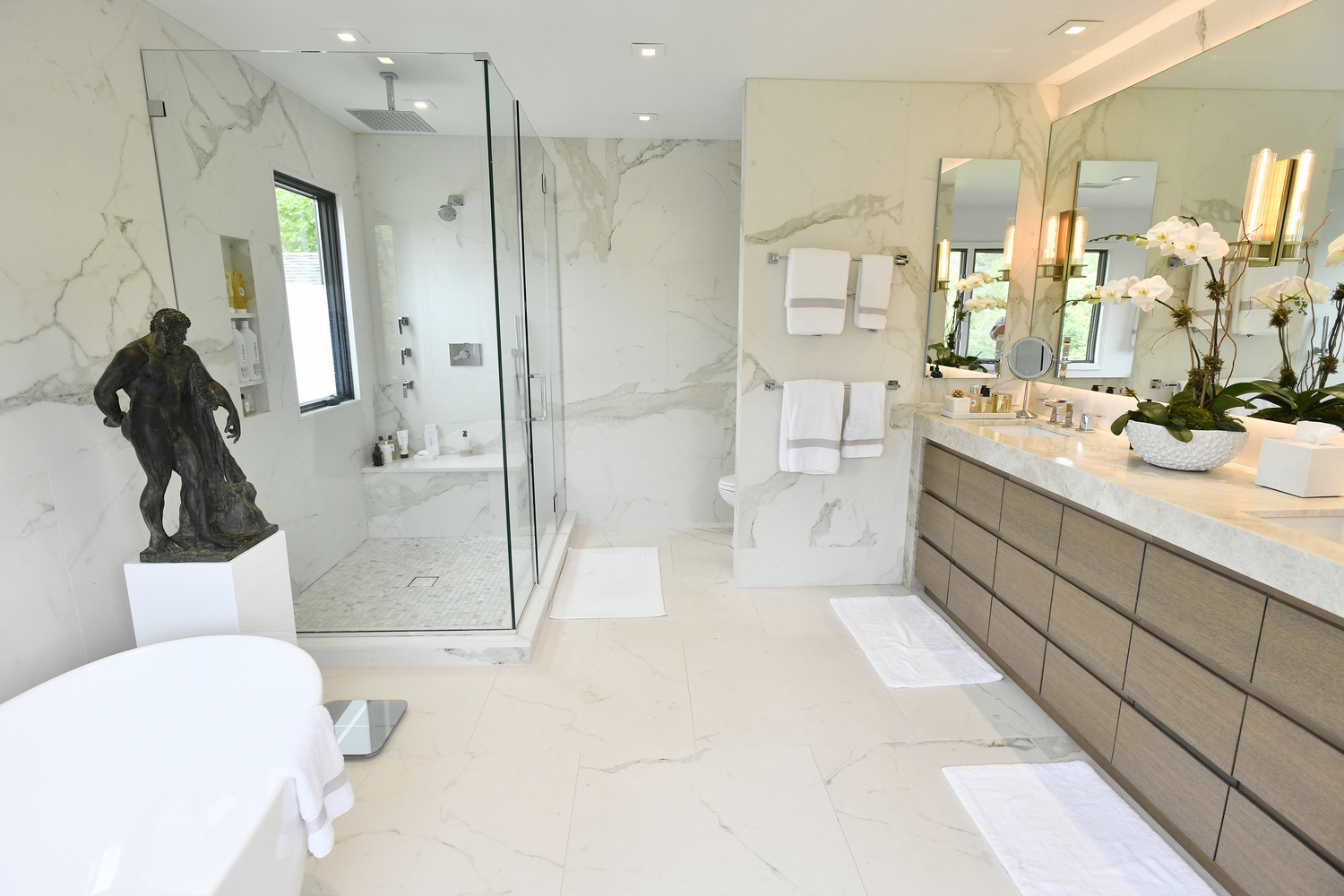 The master bath.  DANA SHAW
